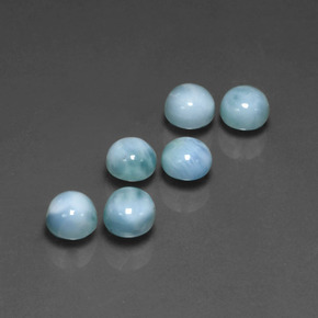 Achetez naturel ct bleue larimar gems, coupe roude, en provenance république dominicaine chez gemselect. en stock, livraison internationale!