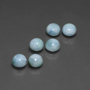 Achetez naturel ct bleue larimar gems, coupe roude, en provenance république dominicaine chez gemselect. en stock, livraison internationale!