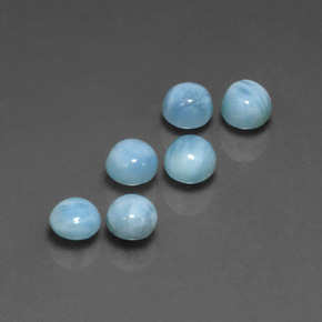 Achetez naturel ct bleue larimar gems, coupe roude, en provenance république dominicaine chez gemselect. en stock, livraison internationale!