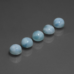 Achetez naturel ct Bleu Larimar gems, Coupe roude, En provenance République Dominicaine chez GemSelect. En stock, livraison internationale!