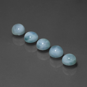 Achetez naturel ct bleue larimar gems, coupe roude, en provenance république dominicaine chez gemselect. en stock, livraison internationale!