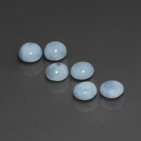 Achetez naturel ct bleue larimar gems, coupe roude, en provenance république dominicaine chez gemselect. en stock, livraison internationale!