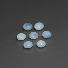 Achetez naturel ct Bleu Larimar gems, Coupe roude, En provenance République Dominicaine chez GemSelect. En stock, livraison internationale!