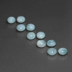 Achetez naturel ct Bleu Larimar gems, Coupe roude, En provenance République Dominicaine chez GemSelect. En stock, livraison internationale!