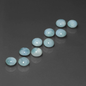 Achetez naturel ct Bleu Larimar gems, Coupe roude, En provenance République Dominicaine chez GemSelect. En stock, livraison internationale!
