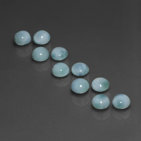 Achetez naturel ct bleue larimar gems, coupe roude, en provenance république dominicaine chez gemselect. en stock, livraison internationale!