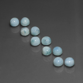 Achetez naturel ct bleue larimar gems, coupe roude, en provenance république dominicaine chez gemselect. en stock, livraison internationale!