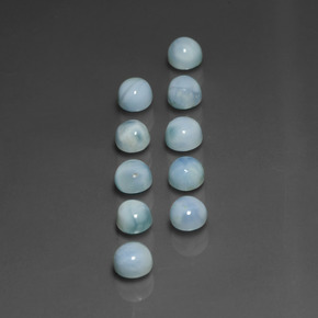 Achetez naturel ct bleue larimar gems, coupe roude, en provenance république dominicaine chez gemselect. en stock, livraison internationale!