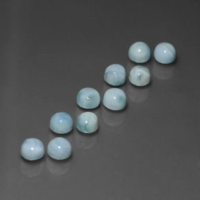 Achetez naturel ct bleue larimar gems, coupe roude, en provenance république dominicaine chez gemselect. en stock, livraison internationale!