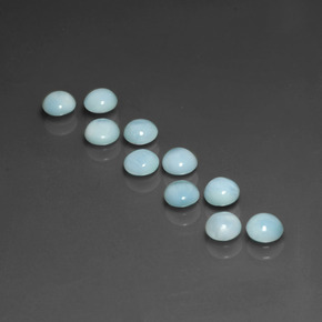 Achetez naturel ct bleue larimar gems, coupe roude, en provenance république dominicaine chez gemselect. en stock, livraison internationale!