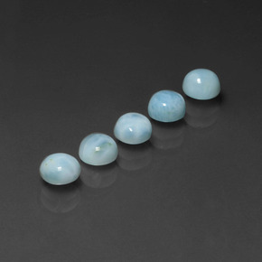 Achetez naturel ct Bleu Larimar gems, Coupe roude, En provenance République Dominicaine chez GemSelect. En stock, livraison internationale!
