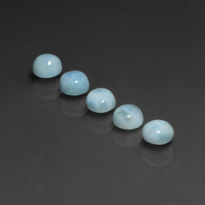Achetez naturel ct Bleu Larimar gems, Coupe roude, En provenance République Dominicaine chez GemSelect. En stock, livraison internationale!