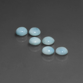 Achetez naturel ct Bleu Larimar gems, Coupe roude, En provenance République Dominicaine chez GemSelect. En stock, livraison internationale!