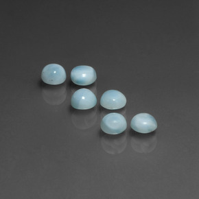 Achetez naturel ct Bleu Larimar gems, Coupe roude, En provenance République Dominicaine chez GemSelect. En stock, livraison internationale!