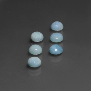 Achetez naturel ct Bleu Larimar gems, Coupe roude, En provenance République Dominicaine chez GemSelect. En stock, livraison internationale!