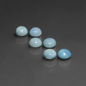 Achetez naturel ct Bleu Larimar gems, Coupe roude, En provenance République Dominicaine chez GemSelect. En stock, livraison internationale!