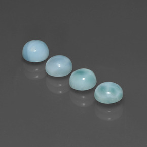Achetez naturel ct Bleu Larimar gems, Coupe roude, En provenance République Dominicaine chez GemSelect. En stock, livraison internationale!
