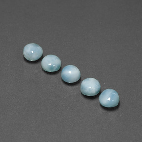 Achetez naturel ct bleue larimar gems, coupe roude, en provenance république dominicaine chez gemselect. en stock, livraison internationale!