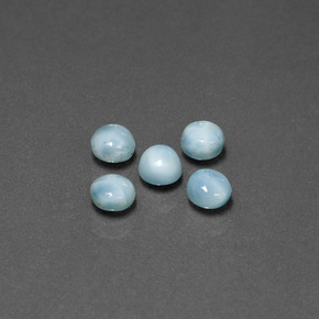 Achetez naturel ct bleue larimar gems, coupe roude, en provenance république dominicaine chez gemselect. en stock, livraison internationale!