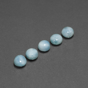 Achetez naturel ct bleue larimar gems, coupe roude, en provenance république dominicaine chez gemselect. en stock, livraison internationale!