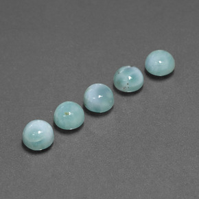 Achetez naturel ct Bleu Larimar gems, Coupe roude, En provenance République Dominicaine chez GemSelect. En stock, livraison internationale!