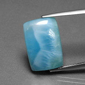 Larimar vert naturelle coupe coussin, 11,61 ct, opaque