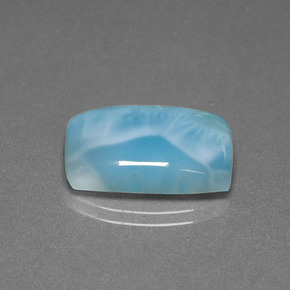 Larimar vert naturelle coupe coussin, 11,61 ct, opaque