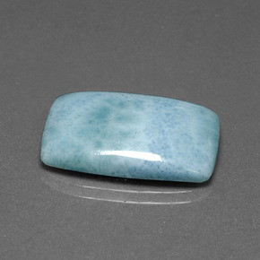 Larimar Bleu ciel léger naturelle Coupe coussin, 13.34 ct, Opaque