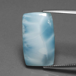 Larimar Vert bleu naturelle Coupe coussin, 11.31 ct, Opaque
