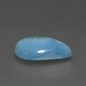 Larimar bleue naturelle en forme de poire, 3,26 ct, opaque