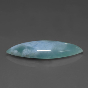 Larimar bleue naturelle marquise, 7,63 ct, opaque