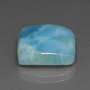 Larimar bleue naturelle carré, 9,67 ct, opaque