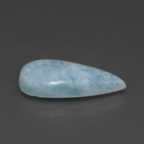 Larimar Vert bleu naturelle En forme de poire, 3.48 ct, Opaque