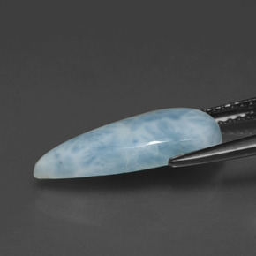 Larimar Vert bleu naturelle En forme de poire, 3.48 ct, Opaque