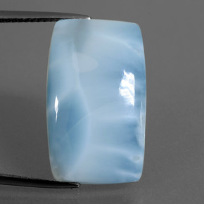 Larimar bleue naturelle coupe coussin, 11,31 ct, opaque