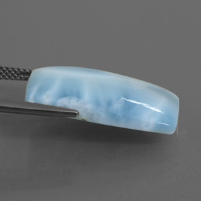 Larimar bleue naturelle coupe coussin, 11,31 ct, opaque