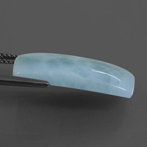 Larimar bleue naturelle coupe coussin, 10,90 ct, opaque
