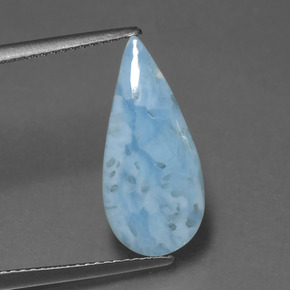 Larimar Bleu naturelle En forme de poire, 3.02 ct, Opaque