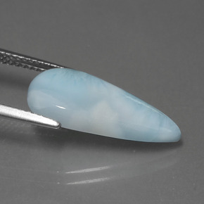 Larimar Bleu naturelle En forme de poire, 4.67 ct, Opaque