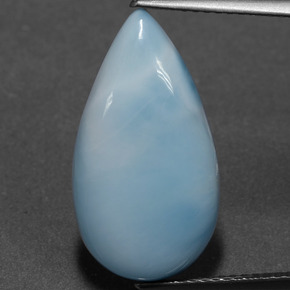 Larimar Bleu naturelle En forme de poire, 6.38 ct, Opaque