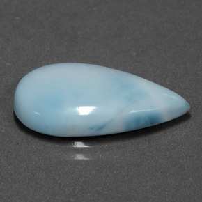 Larimar Bleu naturelle En forme de poire, 6.38 ct, Opaque