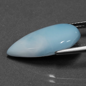 Larimar Bleu naturelle En forme de poire, 6.38 ct, Opaque