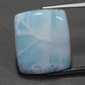 Larimar Bleu naturelle Baquette, 9.20 ct, Opaque