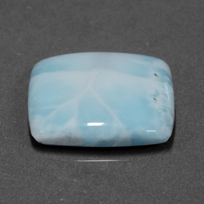 Larimar Bleu naturelle Baquette, 9.20 ct, Opaque