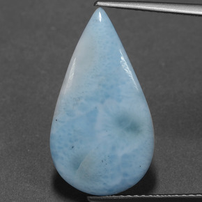 Larimar Bleu naturelle En forme de poire, 7.49 ct, Opaque