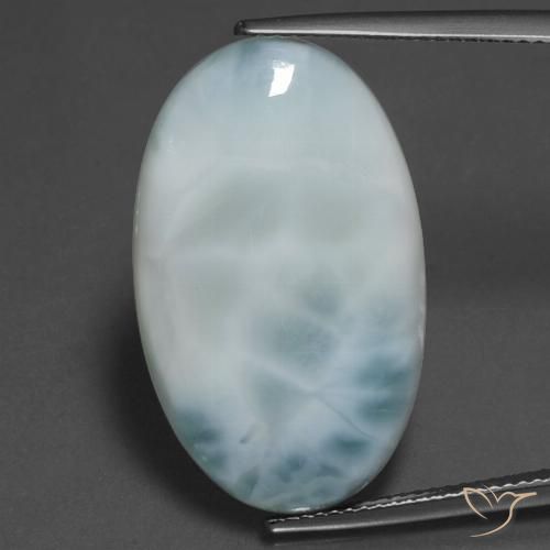 16.58ct Naturel Bleu clair Larimar, ovale, Opaque