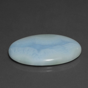Larimar bleue naturelle coupe ovale, 28,88 ct, opaque