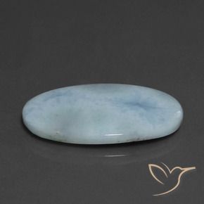 Larimar Bleu clair naturelle ovale, 15.06 ct, Opaque
