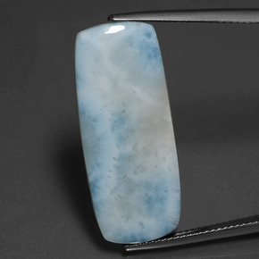 Larimar Bleu naturelle Coupe coussin, 13.16 ct, Opaque