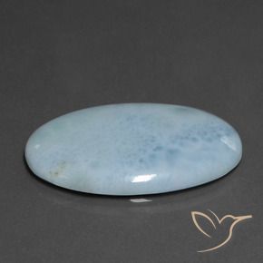 Larimar Bleu clair naturelle ovale, 20.33 ct, Opaque